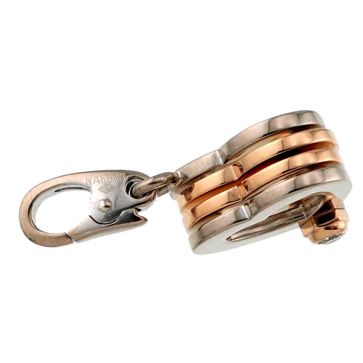 カルティエ　ハート　チャーム　ペンダントトップ　PG カルティエ Cartier ハート クローバー ダイヤ ペンダント トップ K18