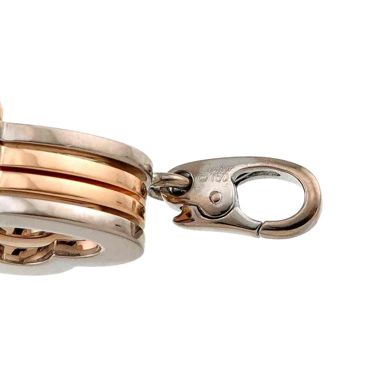 カルティエ Cartier ハート クローバー ダイヤ ペンダント トップ K18