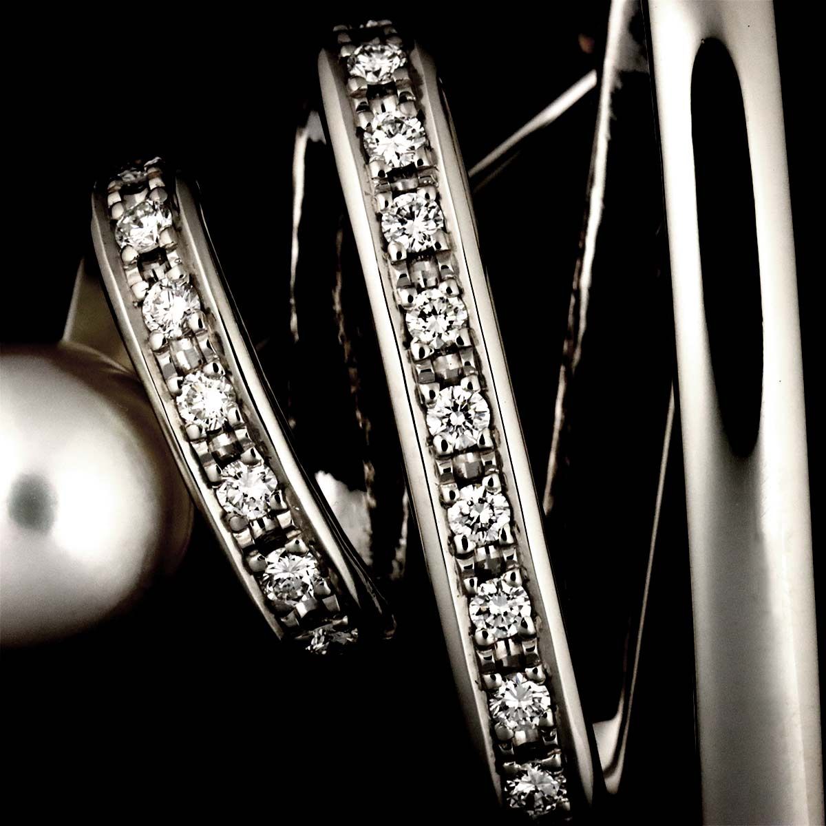 タサキ TASAKI アコヤ真珠 7.9mm ダイヤ 0.14ct ブローチ Pt プラチナ