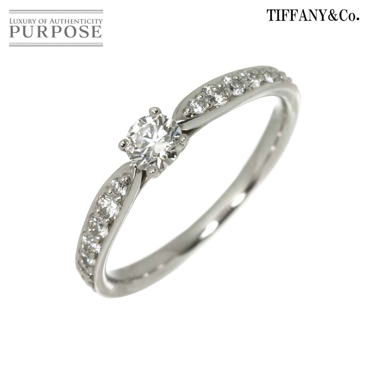 ティファニー TIFFANY&Co. ハーモニー 8.5号 リング ダイヤ 0.18ct Pt