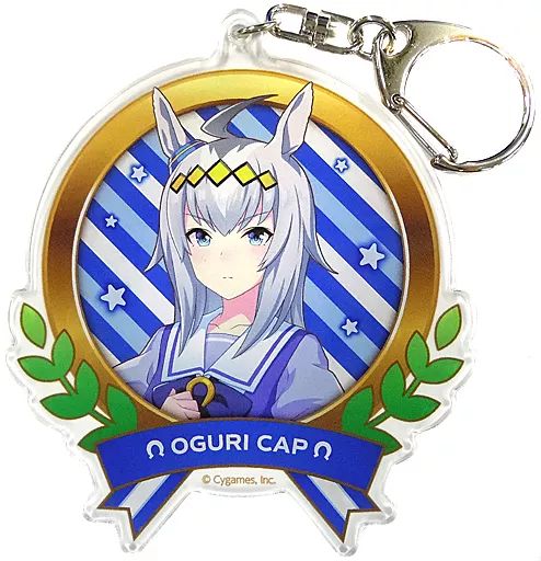 オグリキャップ デカキーホルダー 「ウマ娘 プリティーダービー」 中古】雑貨 オグリキャップ 公式アクリルキーホルダー(制服Ver