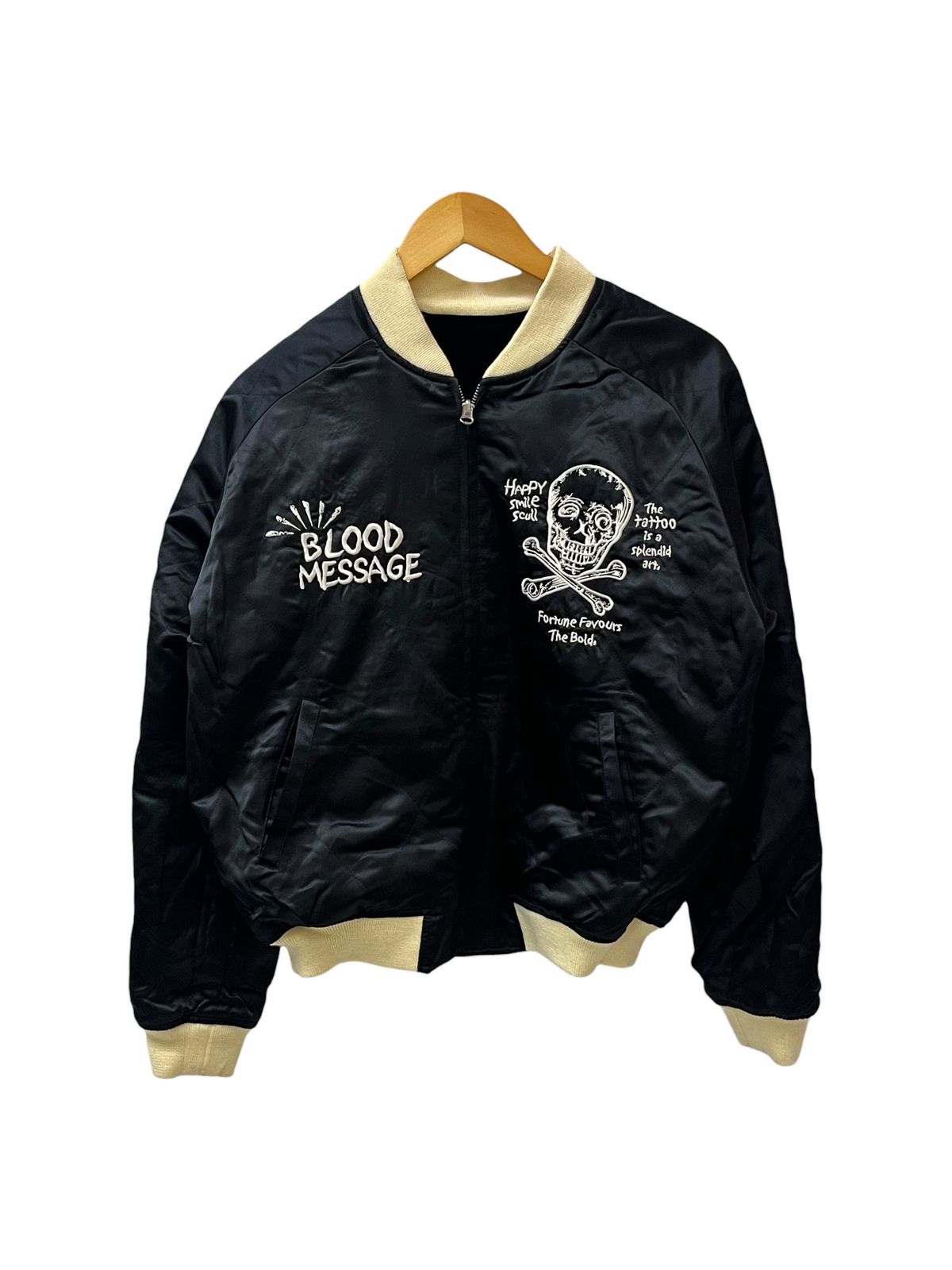 BLOOD MESSAGE(ブラッドメッセージ) スカジャン リバーシブル 刺繍 内