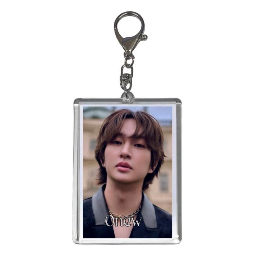 オニュ SHINee シャイニー トレカサイズ 写真入り キーホルダー 韓流