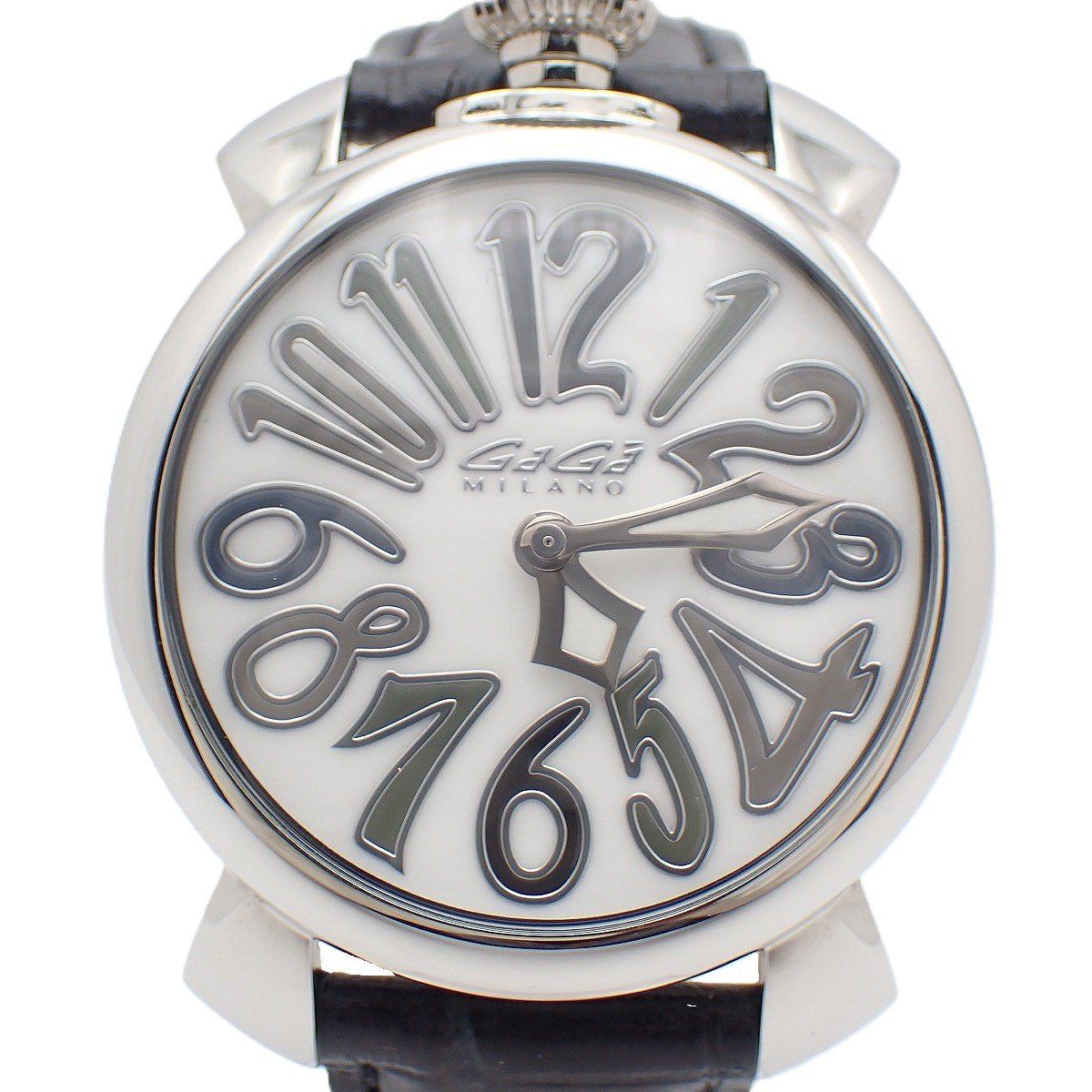 ガガミラノ マニュアーレ40 クォーツ レディース 腕時計 シェル文字盤