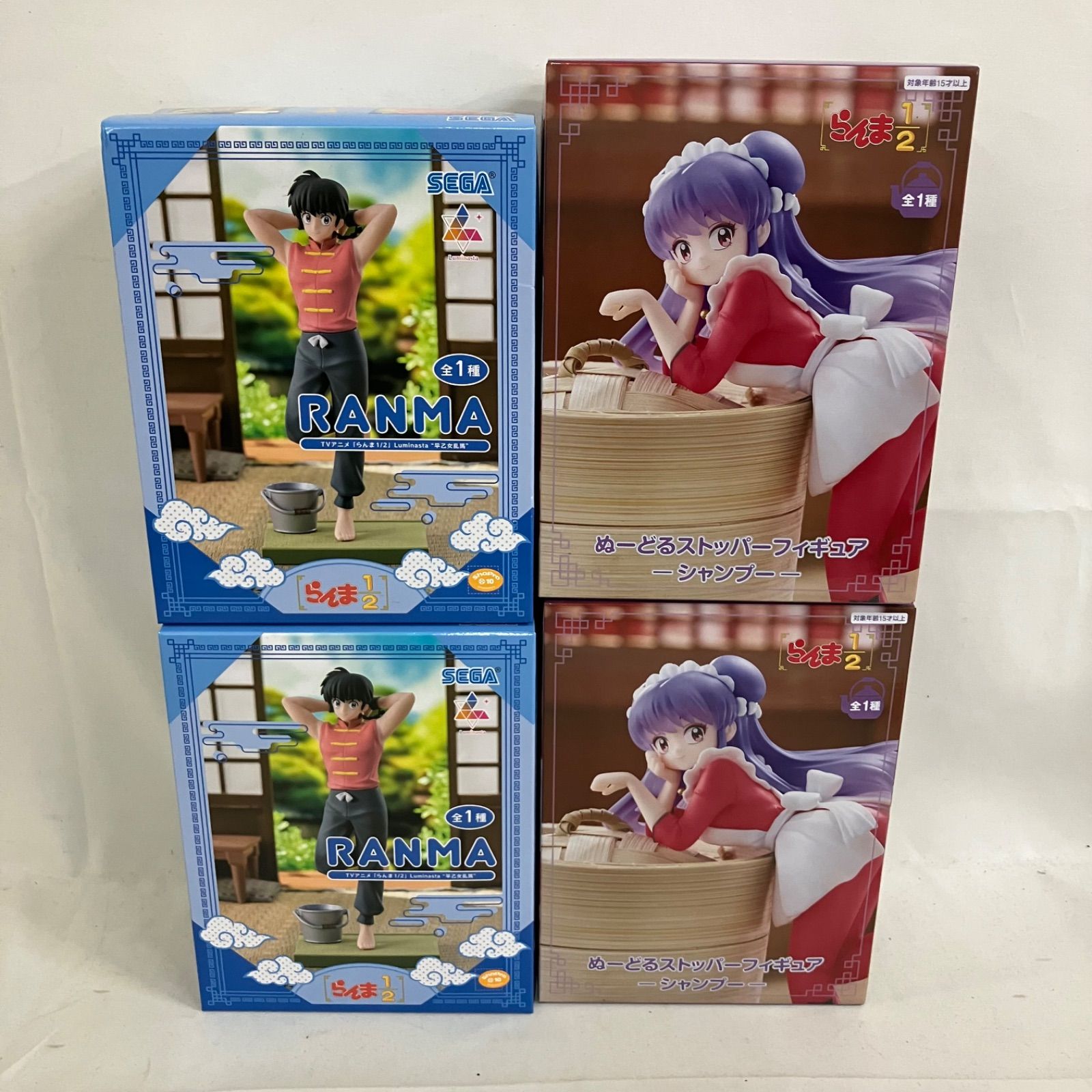 未開封 らんま1/2 らんま シャンプー フィギュア 4個セット SF1788