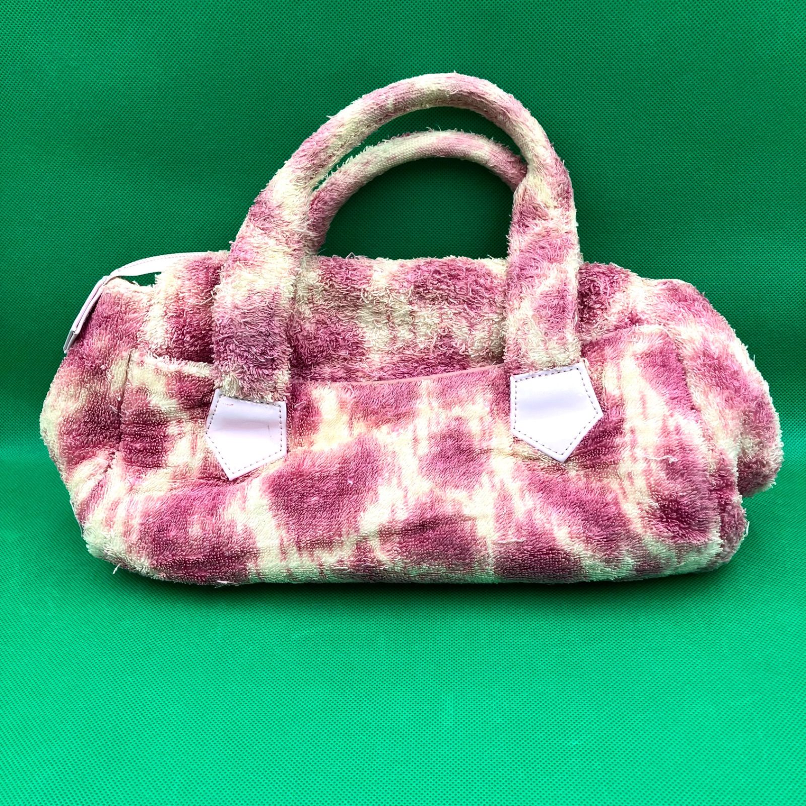 GR1383 ヴィヴィアンウエストウッド バッグ レオパード ピンク パイル