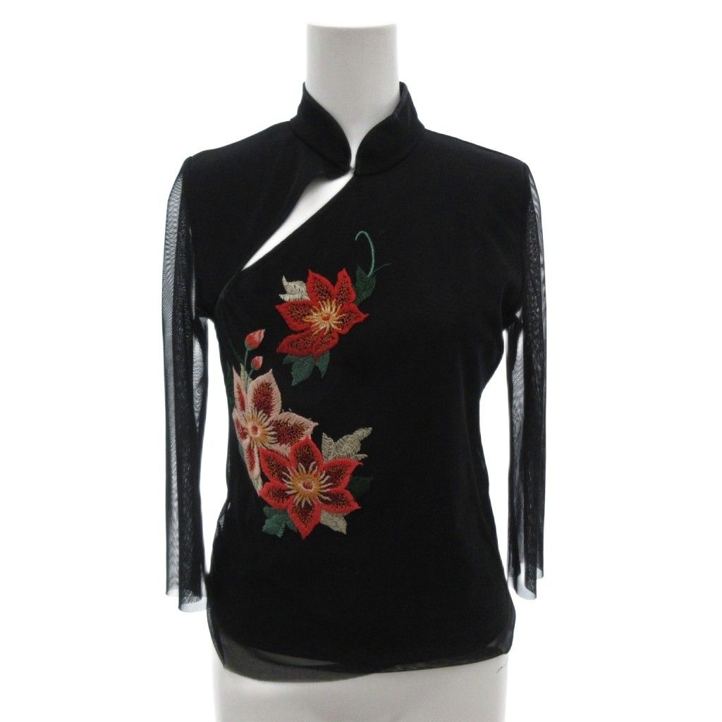 ヴィヴィアンタム VIVIENNE TAM チャイナ カットソー パワーネット