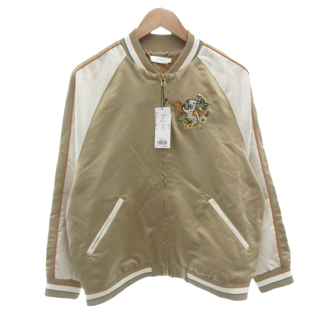 グラニフ graniph タグ付き フラワーカンフーラムチョップ スカジャン