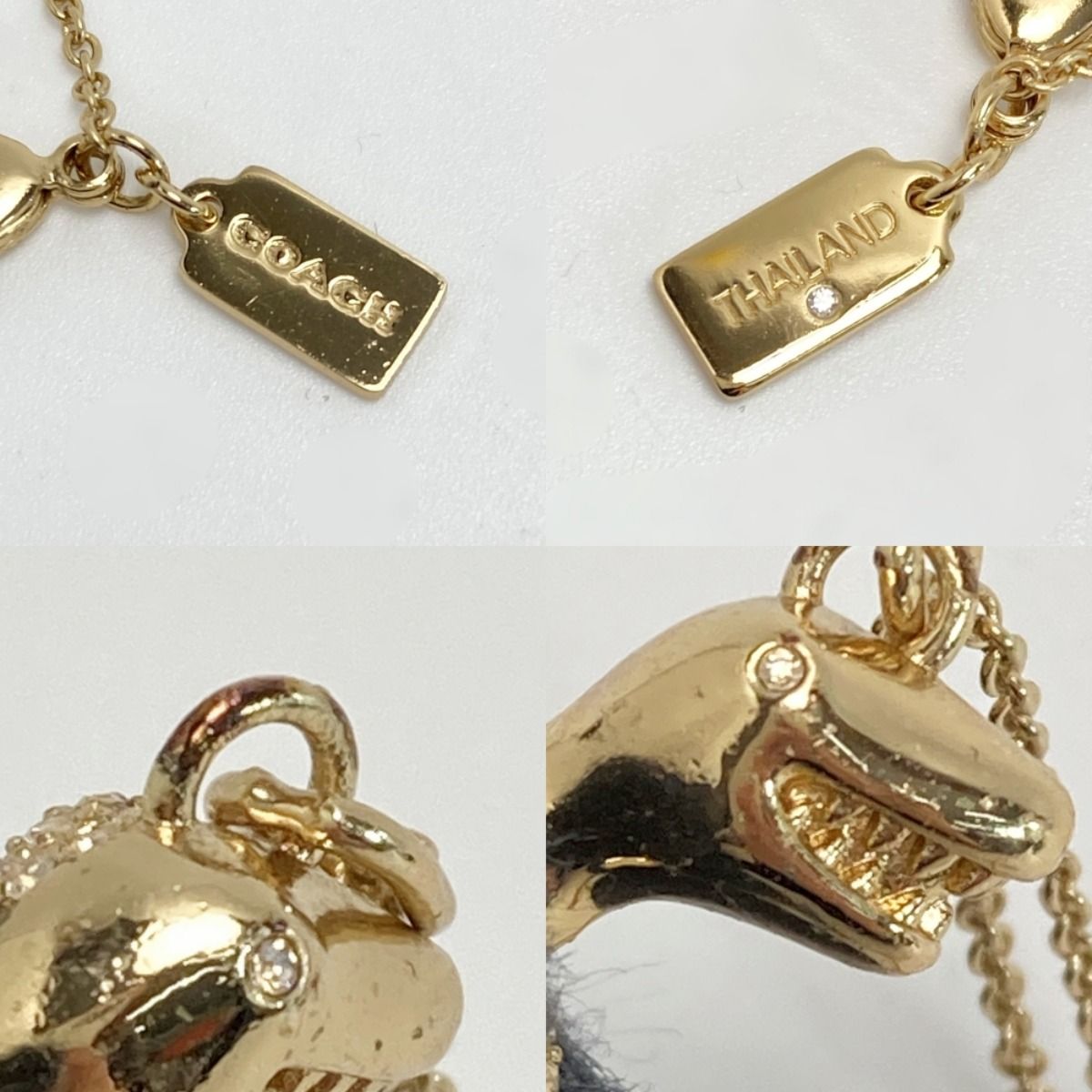 COACH コーチ パヴェ レキシー ネックレス ゴールド メッキ ライン