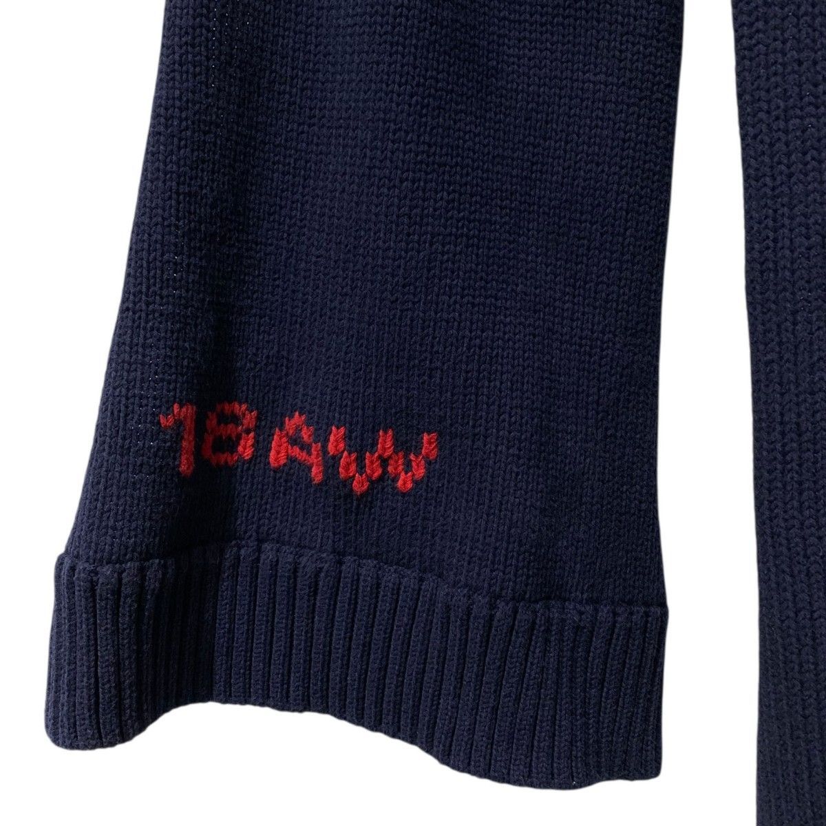 dairiku 18aw 星条旗マフラー ネイビー DAIRIKU 18AW America Knit Muffler 星条旗マフラー 8069000141139