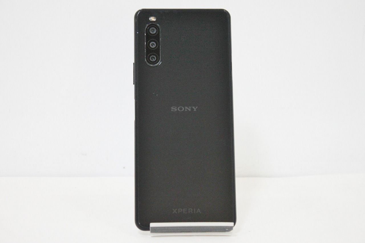 Xperia 10 II SOV43 au ブラック 本体 simフリー Xperia 【SIMフリー】Xperia 10 II SOV43 ブラック au版SIMロック解除