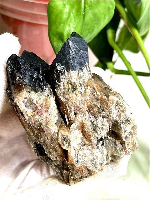 AAA級【魔除け】◇天然モリオン(黒水晶）クラスターYT8C6/33C33A