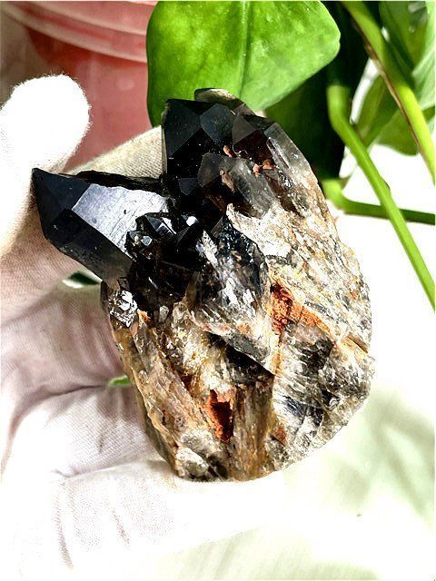 AAA級【魔除け】◇天然モリオン(黒水晶）クラスターYT8C6/33C33A