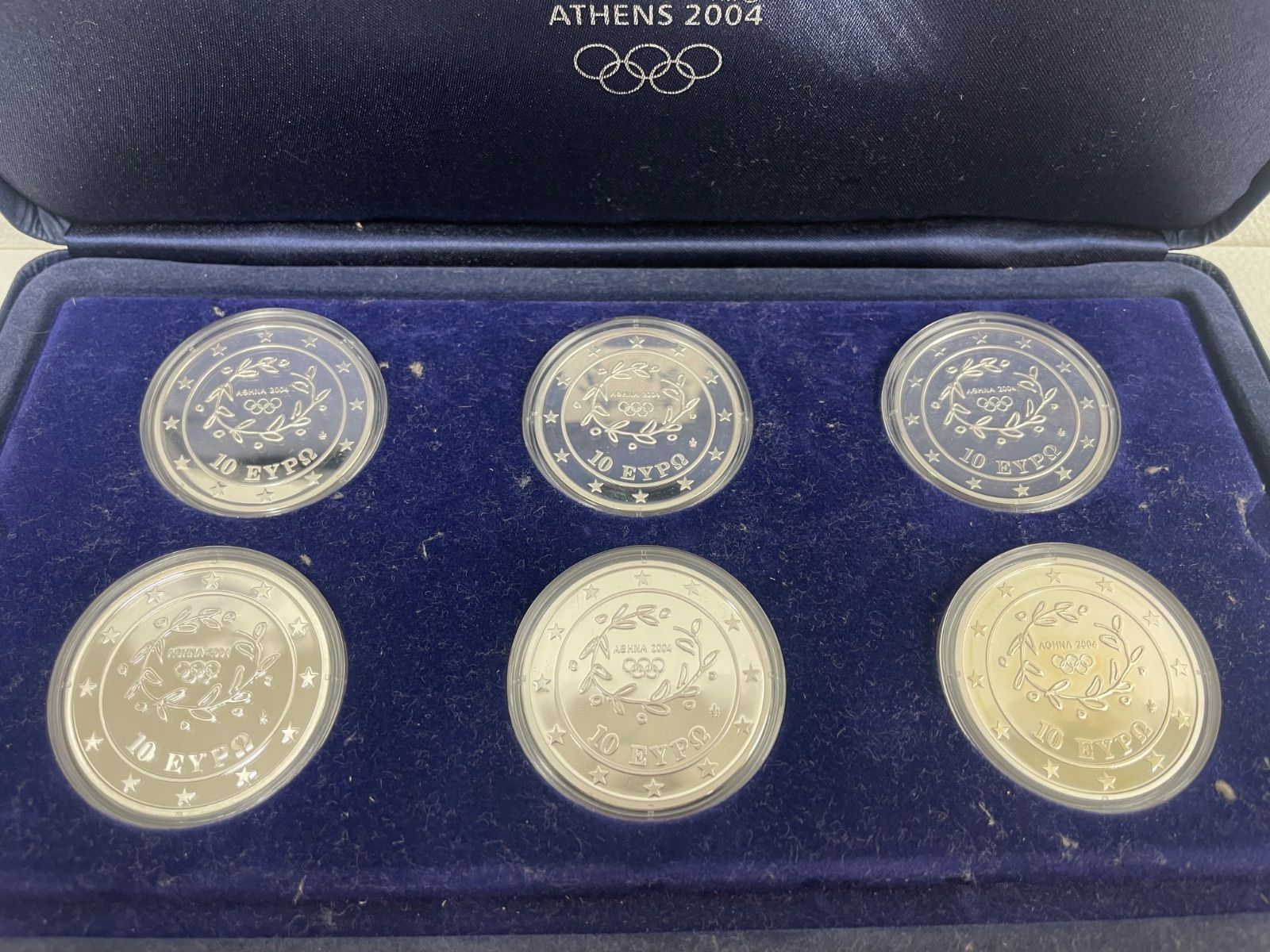 銀貨 2004年アテネオリンピック競技大会の公式記念コイン6種セット②