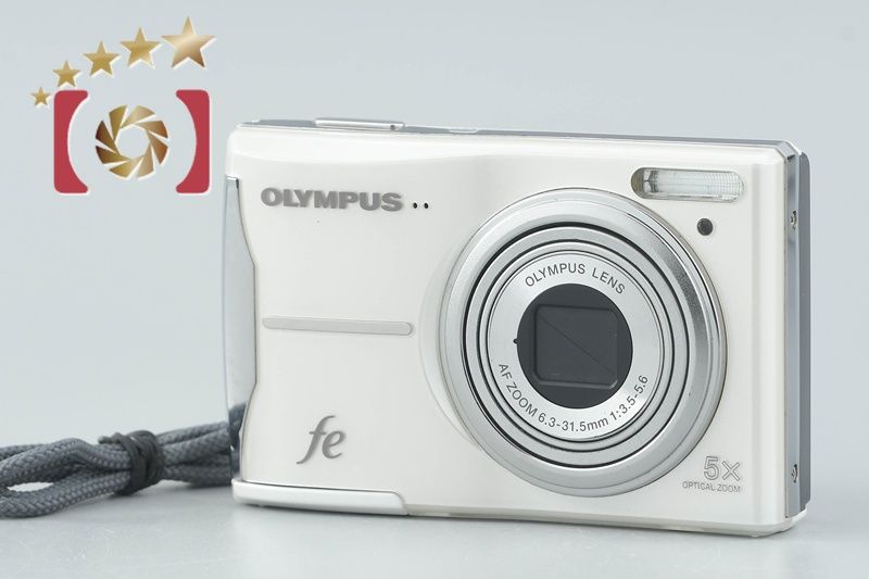 中古】OLYMPUS オリンパス FE-46 ホワイト コンパクトデジタルカメラ