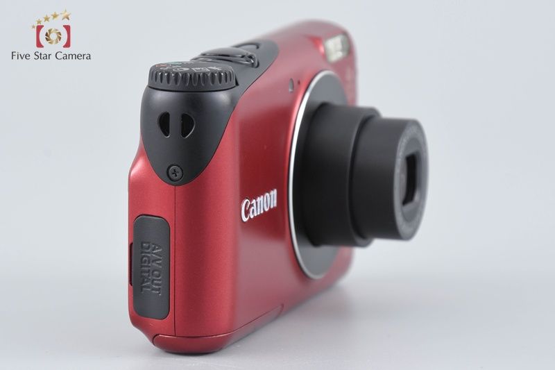 中古】Canon キヤノン PowerShot A2200 レッド コンパクトデジタル