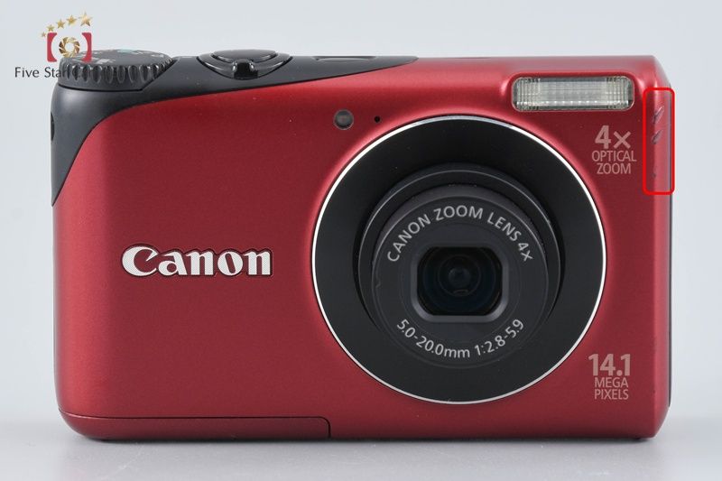 Canon キヤノン PowerShot A2200 レッド コンパクトデジタルカメラ