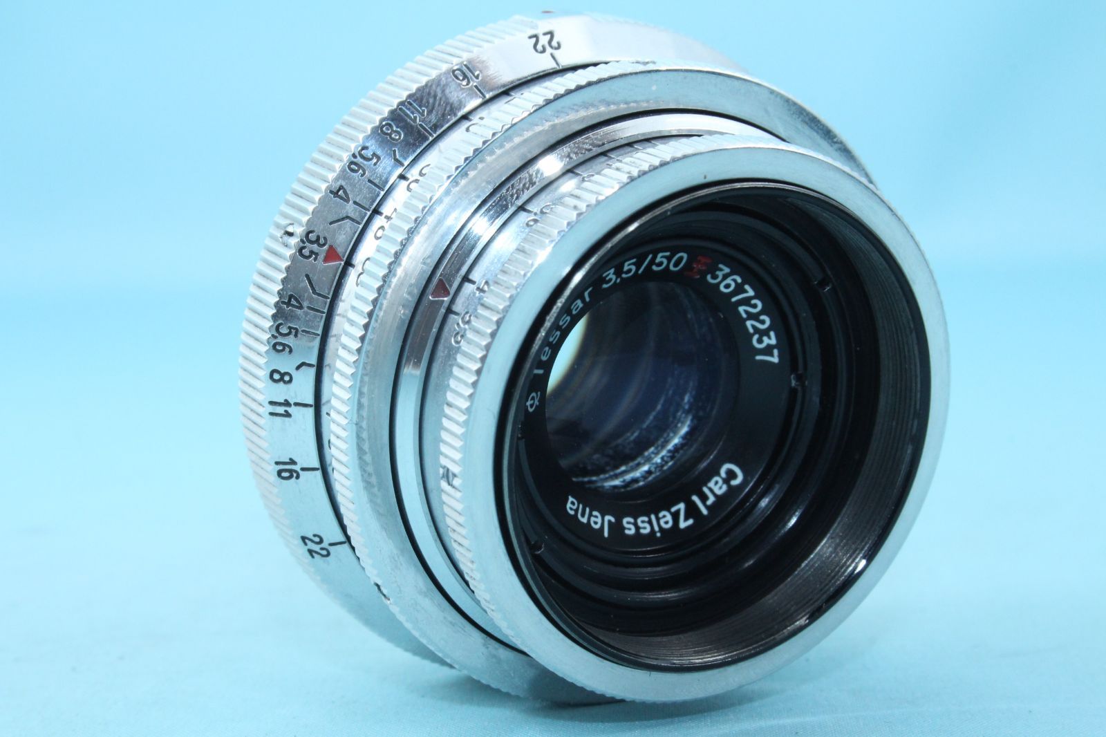 希少 Carl Zeiss Jena Tessar 50mm F3.5 王マーク 返品保証 エキザクタ