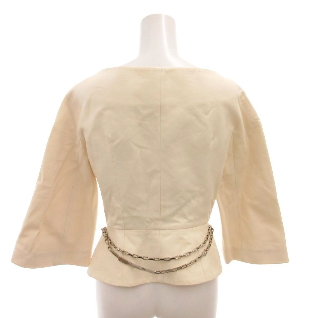 クリスチャンディオール Christian Dior ジャケット プリーツ シルク混