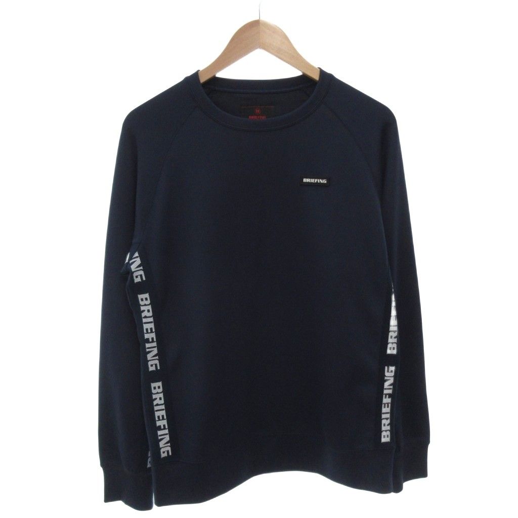 ブリーフィング BRIEFING MS SIDE LOGO LINE CREW NECK MS SIDE LINE