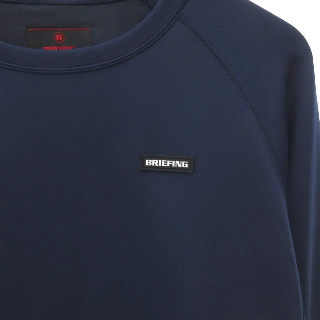 ブリーフィング BRIEFING MS SIDE LOGO LINE CREW NECK MS SIDE LINE