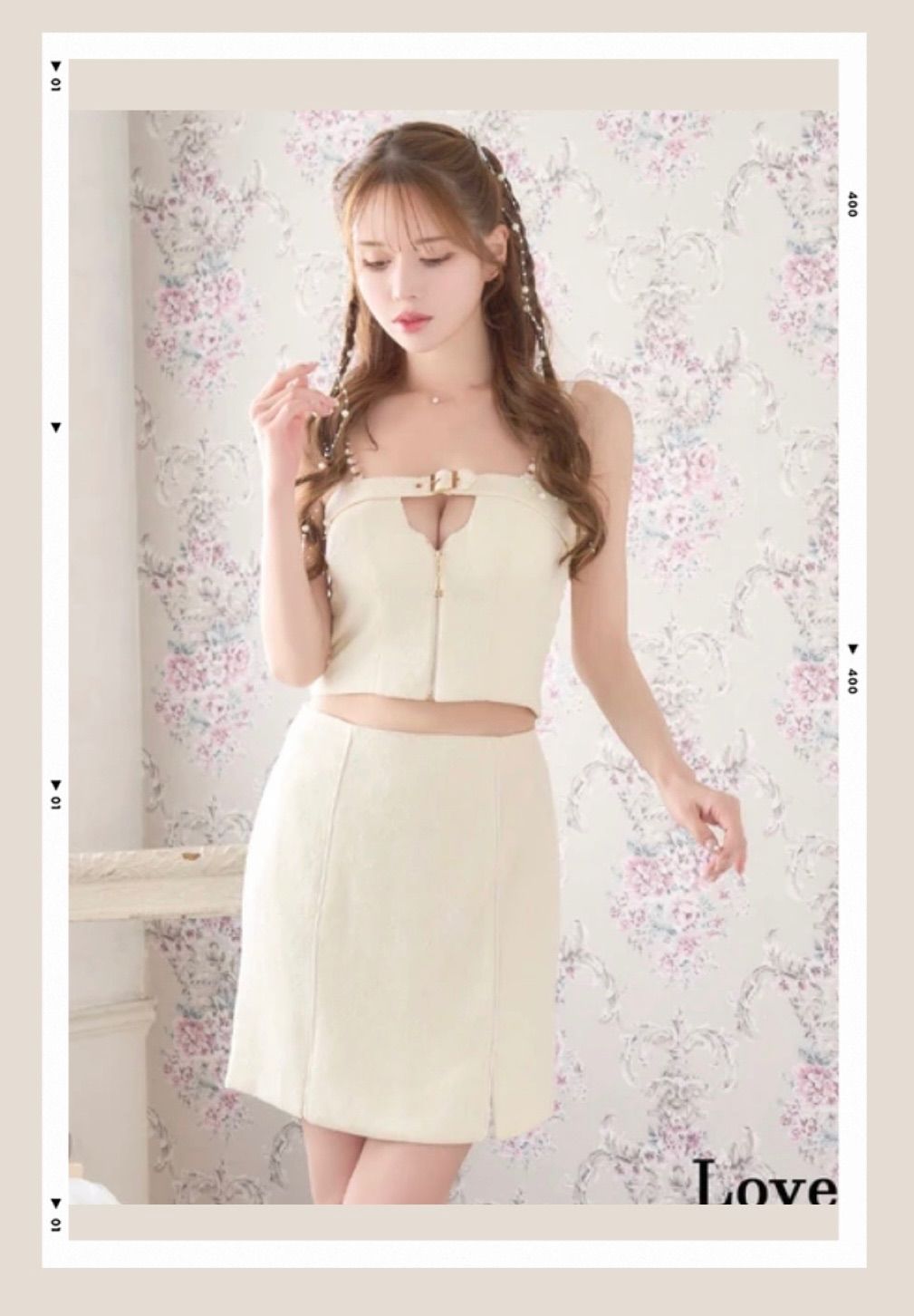 新品 セットアップ ミニドレス キャバ Love Rich ラブリッチ 白 - メルカリ