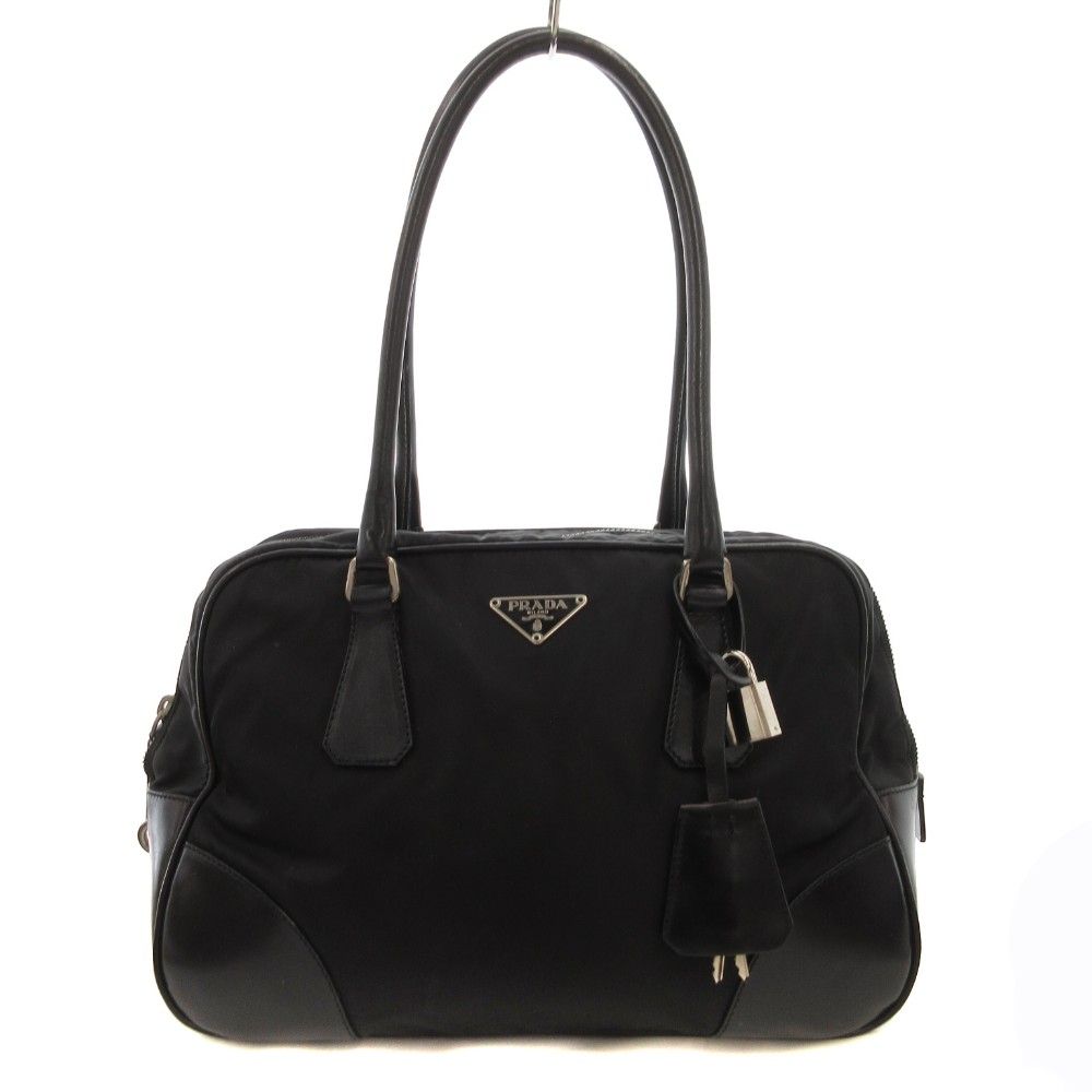 プラダ PRADA ボーリングバッグ ミニボストン ハンドバッグ 手提げ