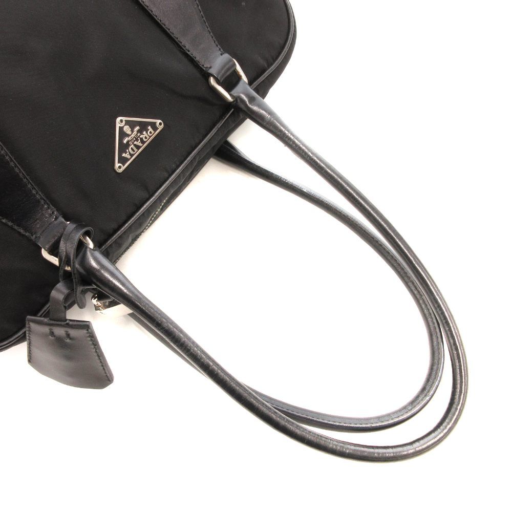 PRADA プラダ　ボストンバッグ　ボーリングバッグ　ハンドバッグ　三角ロゴ　黒 PRADA プラダボストンバッグボーリングバッグハンドバッグ三角ロゴ黒
