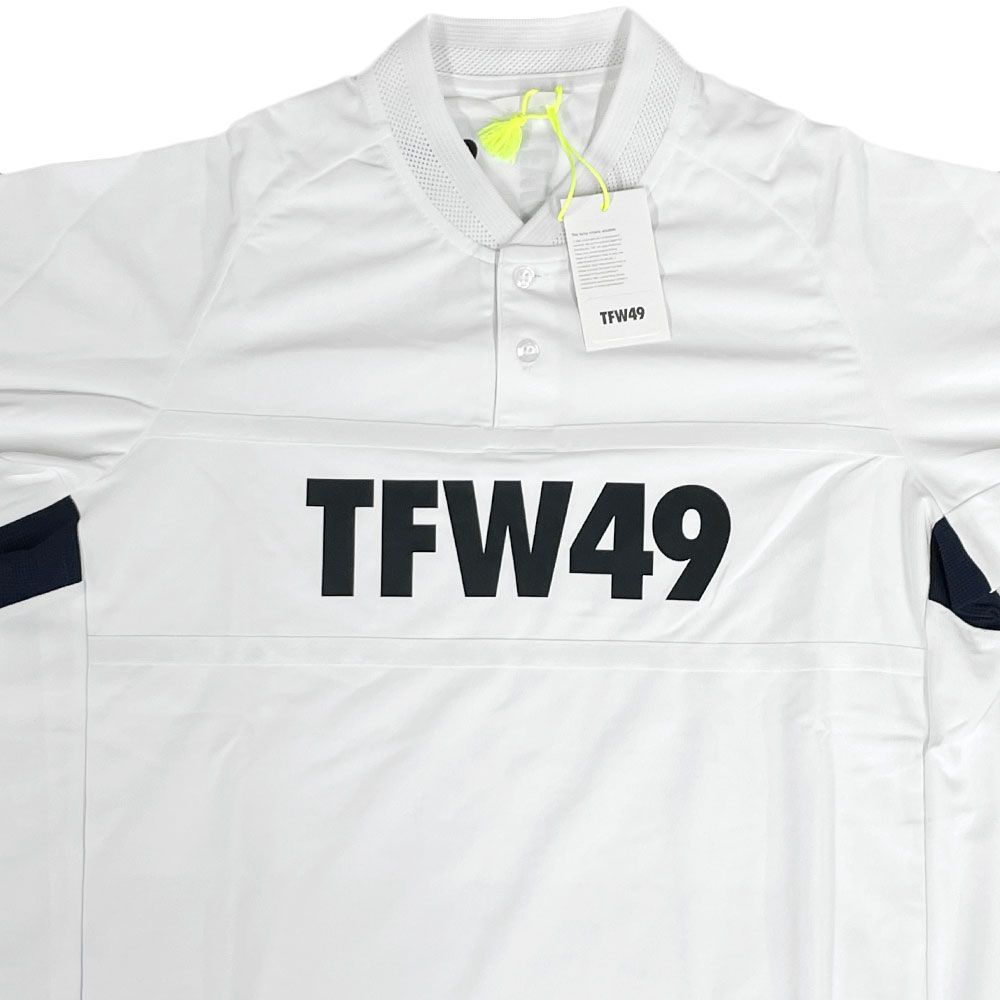 未使用・タグ付】TFW49 ティーエフダブリュー COLLAR LESS POLO M