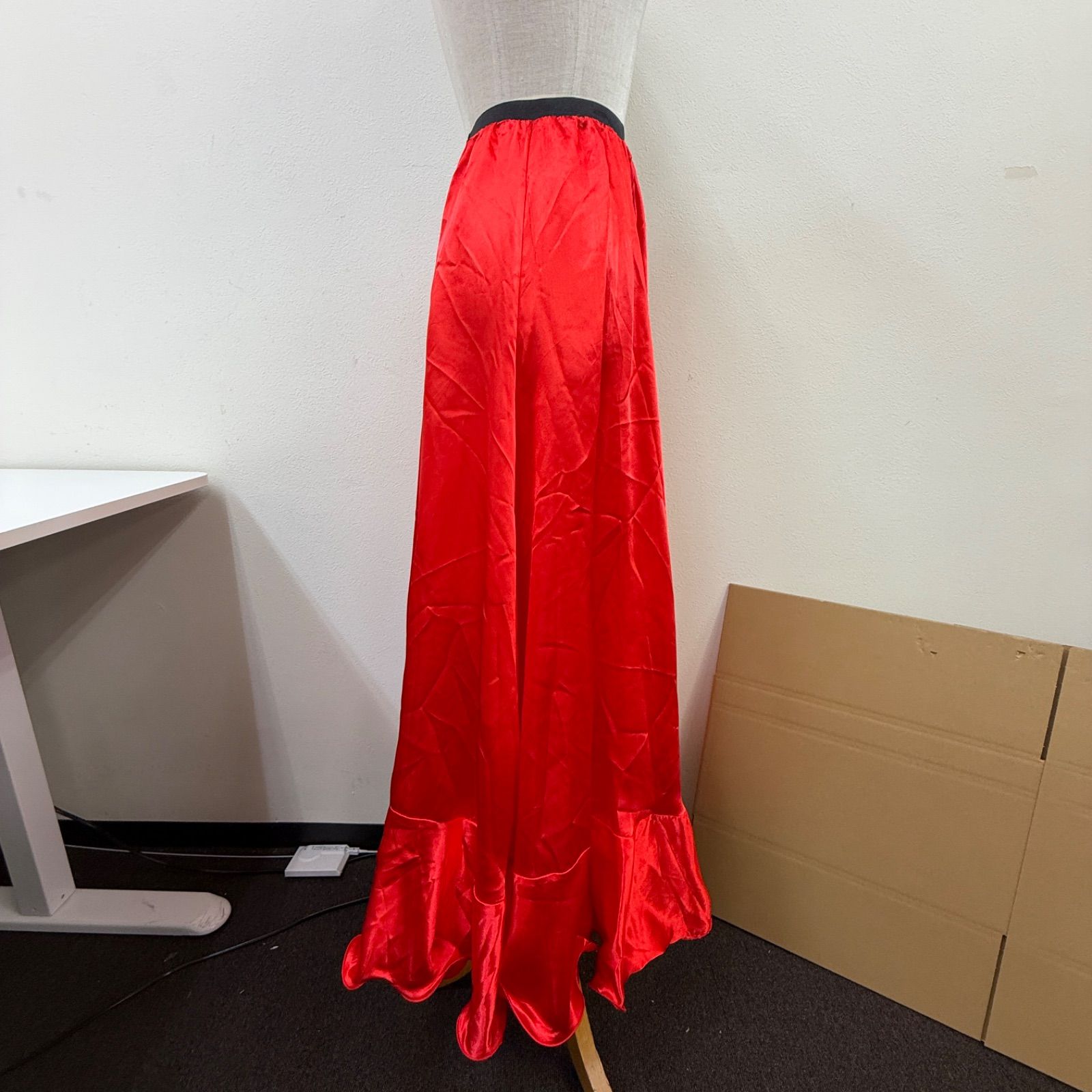 イチオク】フラメンコ衣装 スカート ファルダ ペチコート 赤 レッド