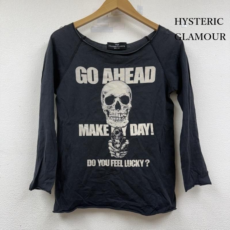 ヒステリックグラマー Pistol Skull GO AHEAD スカル プリント 長袖 T