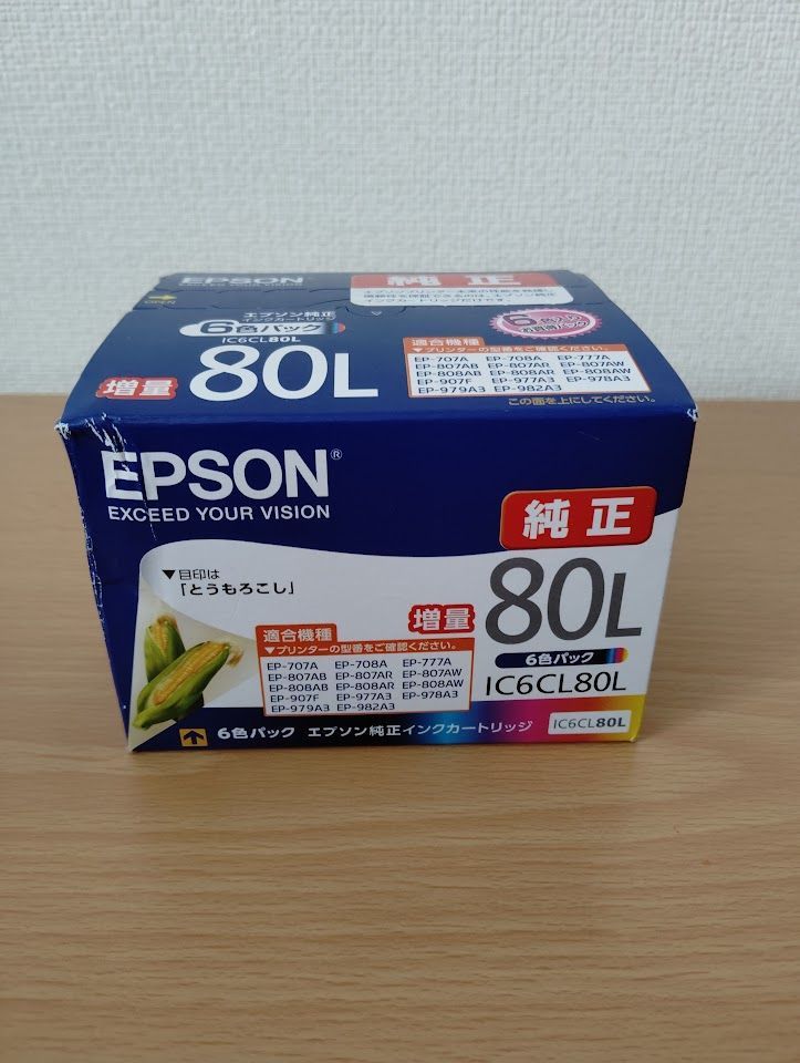 新品】EPSON IC6CL80L 6色パック増量 純正インク - メルカリ