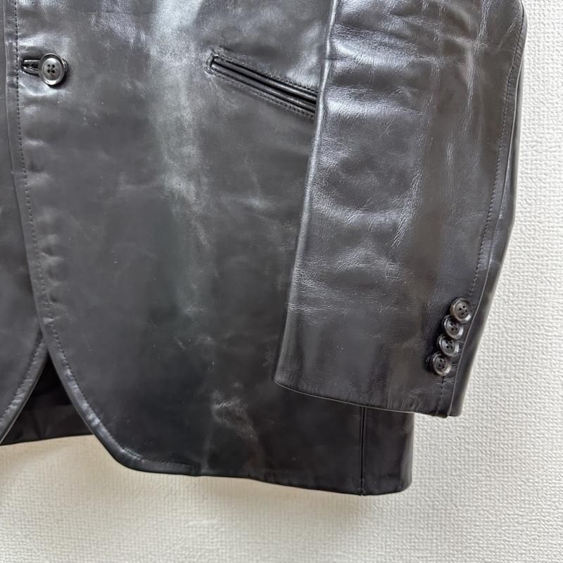 タブロイドニュース 馬革 ホースハイド レザー テーラード ジャケット