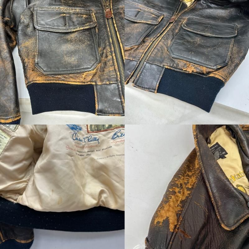 アヴィレックス 90s G-1 フライト レザー ジャケット USA製 メンズ S