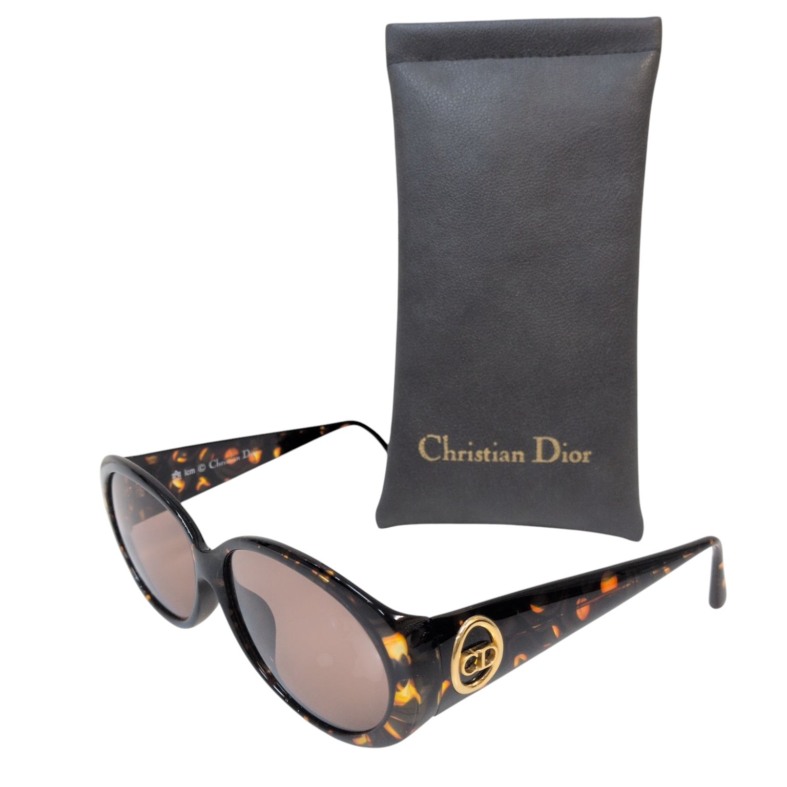 美品】Christian Dior サングラス CDロゴ べっ甲柄 2854A 10 60□12