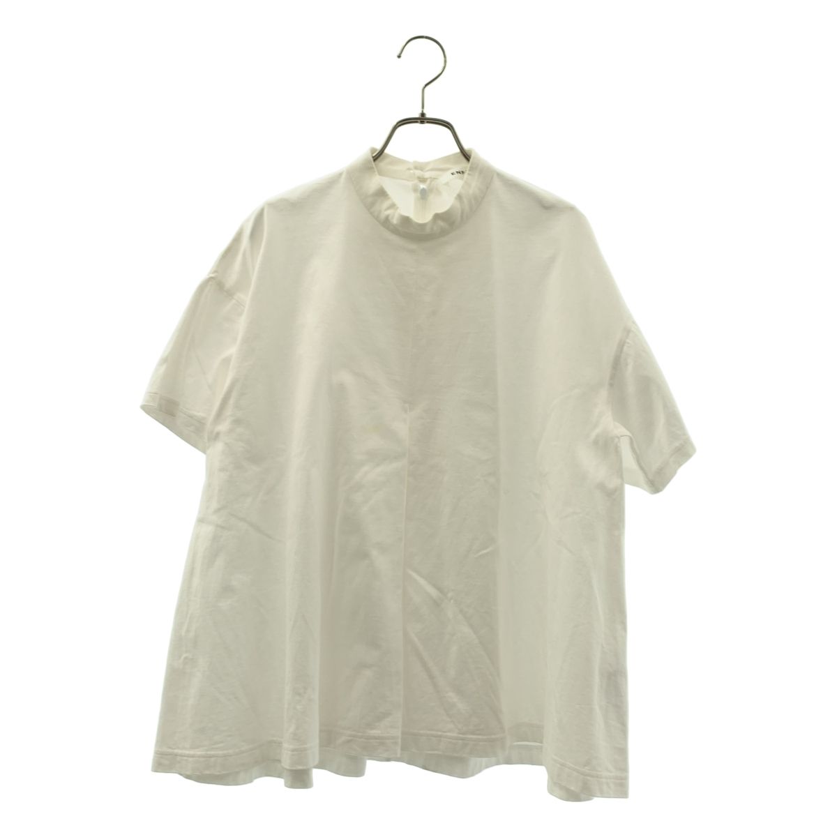 ENFOLD シルケット天竺 Raffleヘム T-SHIRT ENFOLD / エンフォルド | 2022SS | CUT AND SEWN シルケット天竺