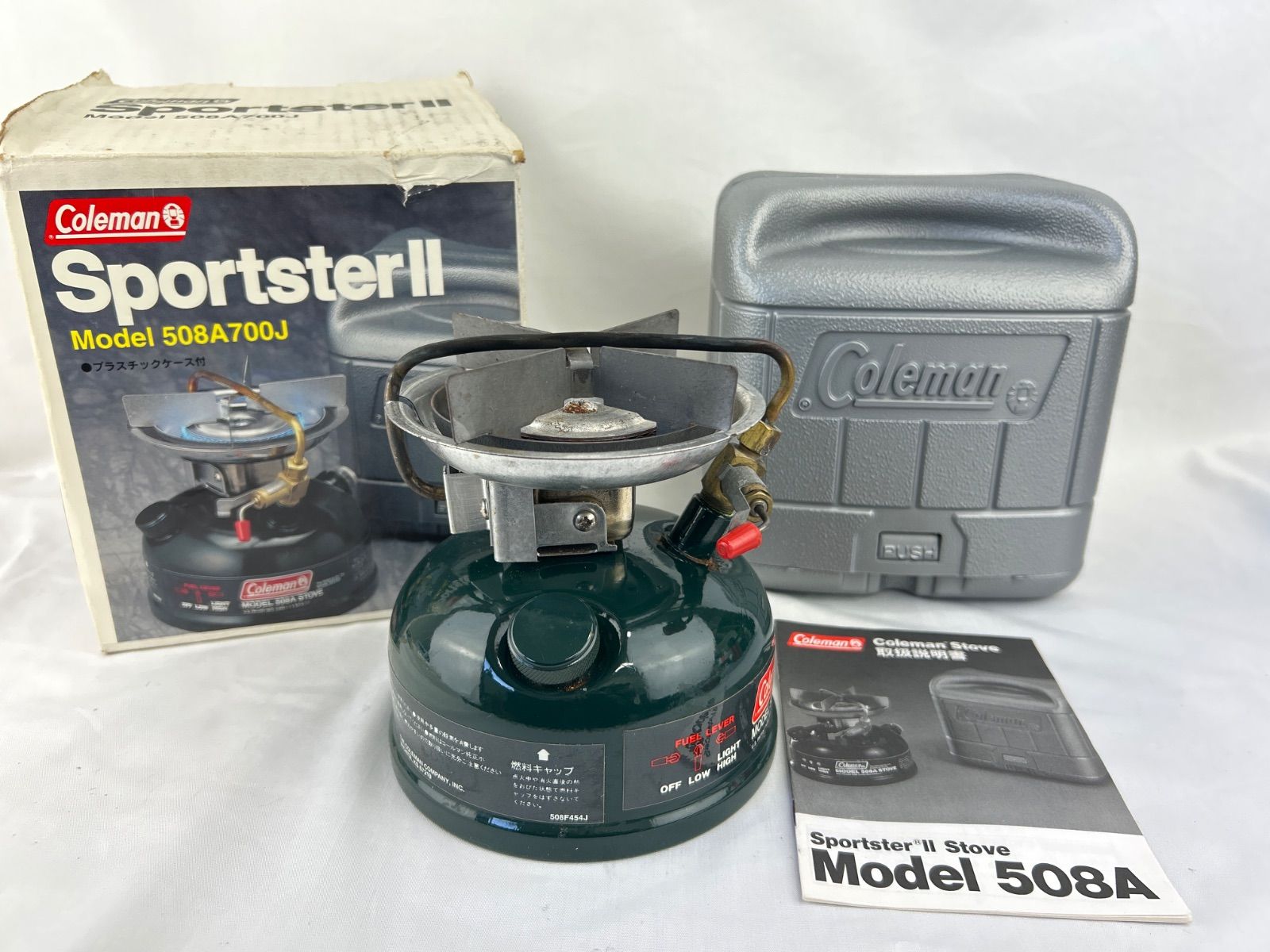 未使用ColemanSportsterIIシングルバーナーコンロ508A700J C-2.コールマン スポーツスターII (Model 508A700J) シングルバーナー