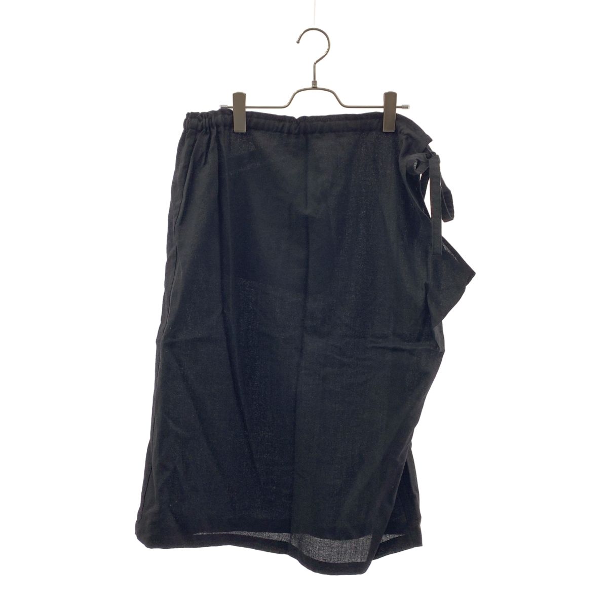 Y's / ワイズヨウジヤマモト | ウール ラップスカート | 1 | ブラック