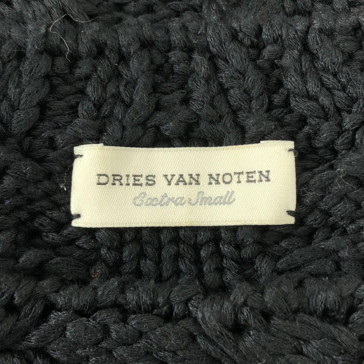 レディース DRIES VAN NOTEN ドリスヴァンノッテン 黒 ニットベスト