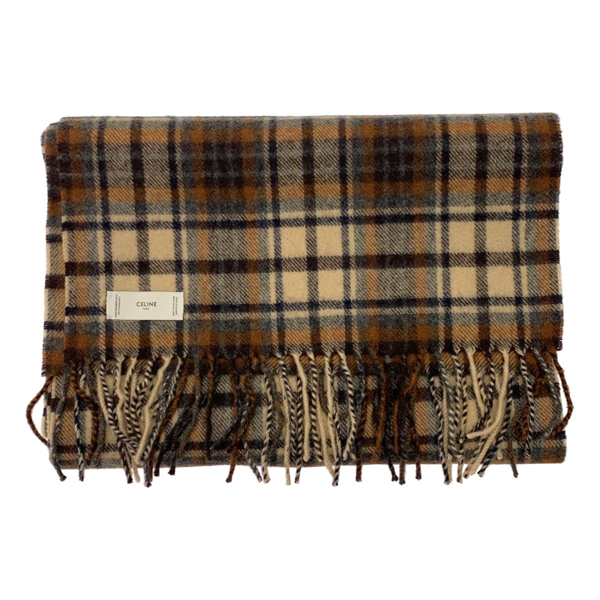 美品】 CELINE / セリーヌ | カシミヤ タータンチェック マフラー