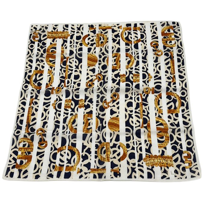 CELINE セリーヌ ハンカチ 6点 セット シルク 綿混 総柄 ロゴ - メルカリ