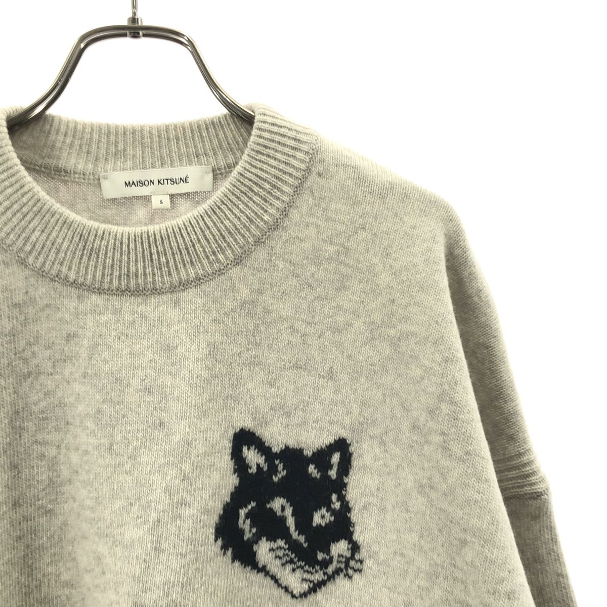 美品】 MAISON KITSUNE / メゾンキツネ | FOX HEAD INTARSIA COMFORT
