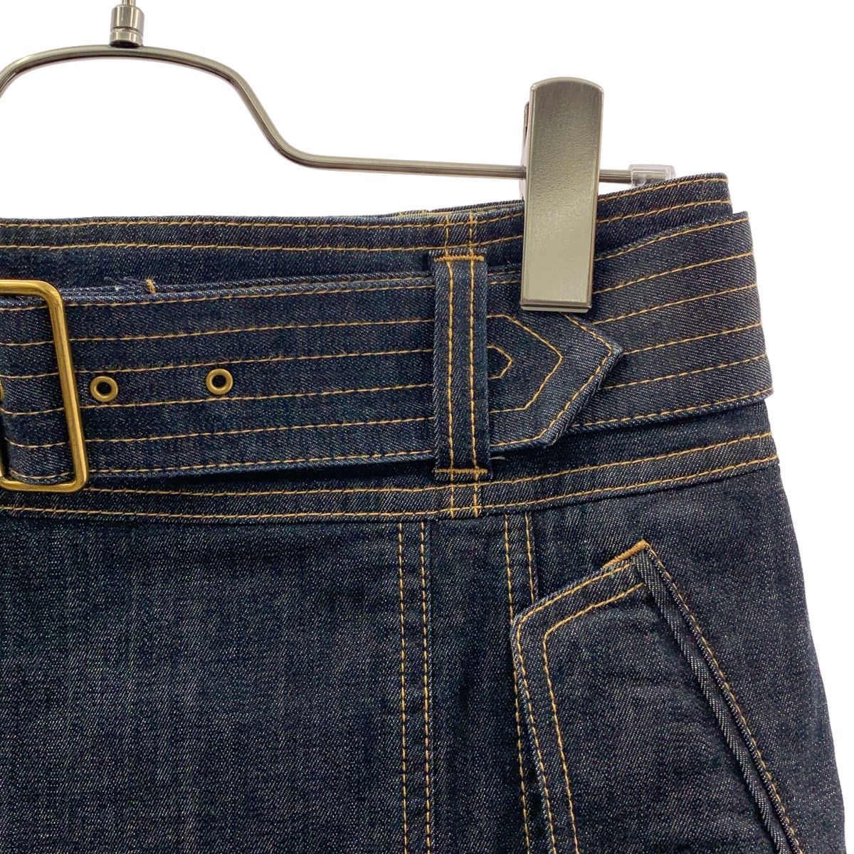 BURBERRY LONDON / バーバリーロンドン | ベルテッド デニムスカート