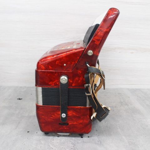 行董】音出し確認済 YAMAHA アコーディオン YA-18 赤 30鍵盤 ソフト