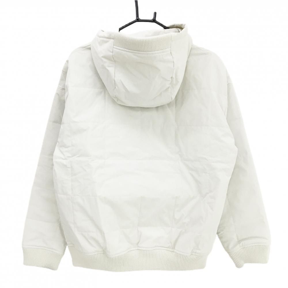 ジャックバニー フード付中綿ブルゾン 白 ハーフジップ フードドロー