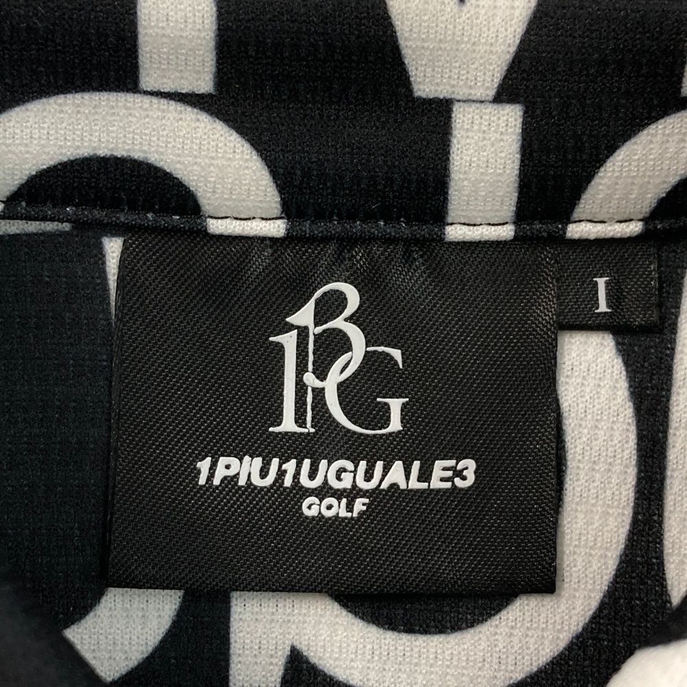サイズ：1 1PIU1UGUALE3 GOLF 半袖ポロシャツ 総柄 ブラック系
