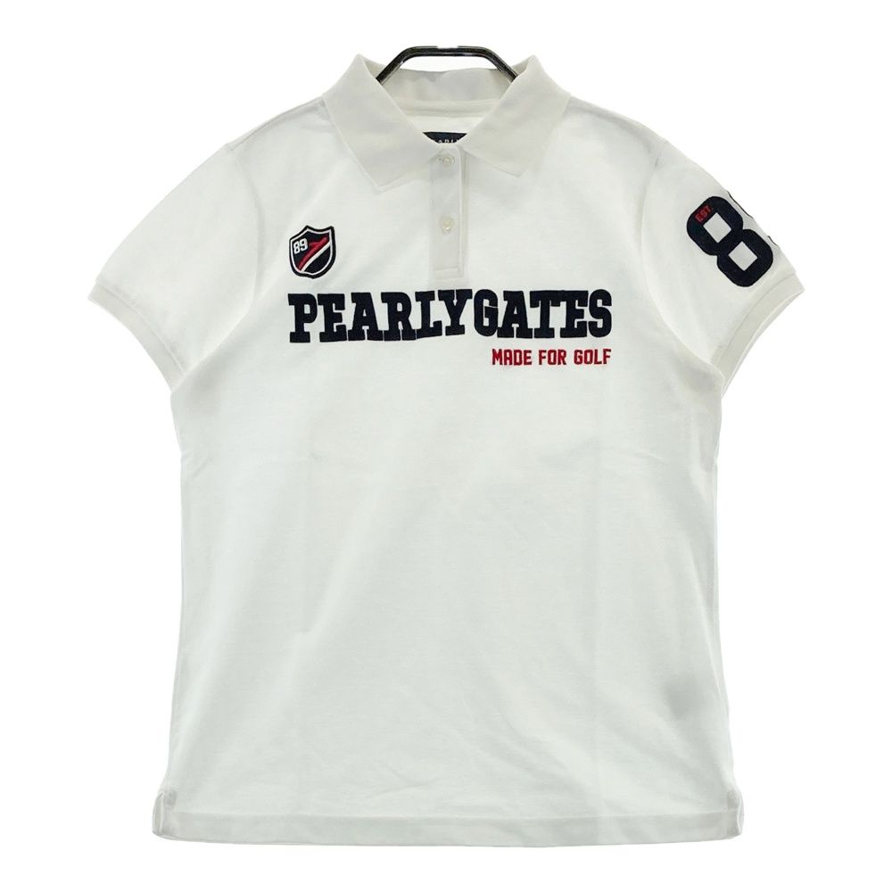 サイズ：2 PEARLY GATES パーリーゲイツ 半袖ポロシャツ ホワイト系