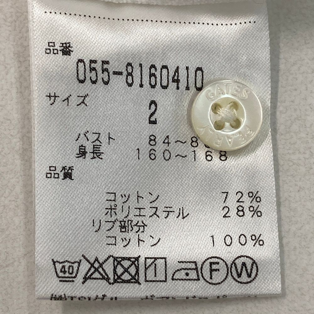 サイズ：2 PEARLY GATES パーリーゲイツ 半袖ポロシャツ ホワイト系