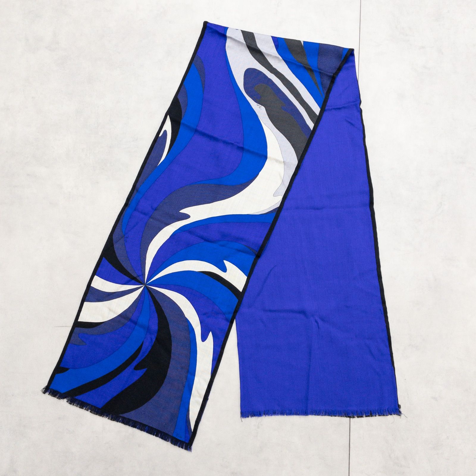 EMILIO PUCCI エミリオプッチ ストール ショール 総柄 シルク ウール