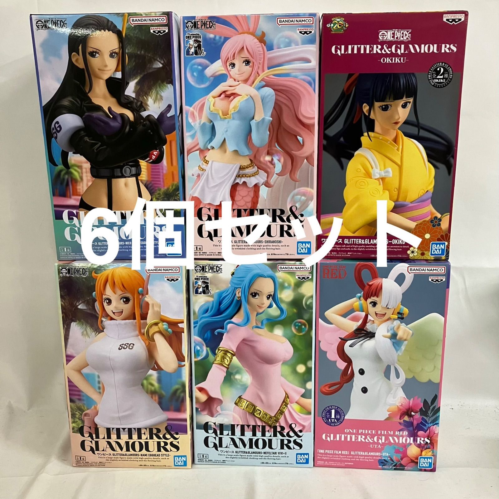 未開封 ONE PIECE ワンピース GLITTER&GLAMOURS 6個セット SF1792 c099